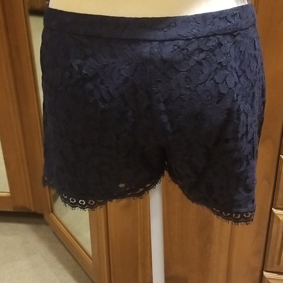Joie Navy Lace Shorts - Picture 4 of 6